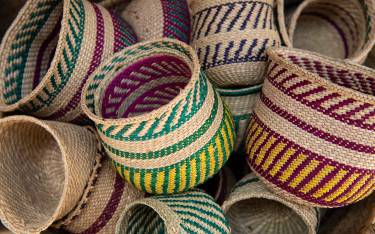 Baskets for sale in Darajani Market