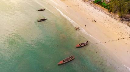 Fishing boats at the beach