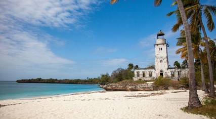 Old lighthouse on the beach