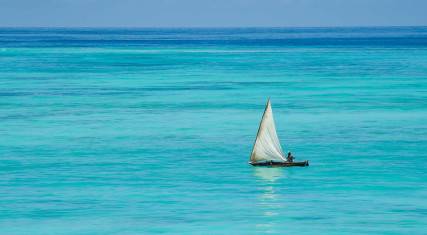 Fisherman at sea