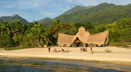 Greystoke Mahale on the shore of Lake Tanganyika