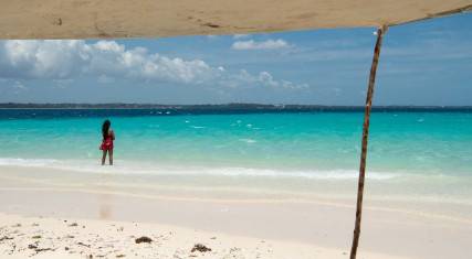 Nakupenda Beach is a sandbank in turquoise waters