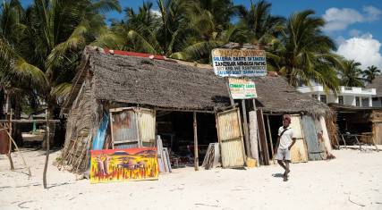 Paintings for sale on the beach