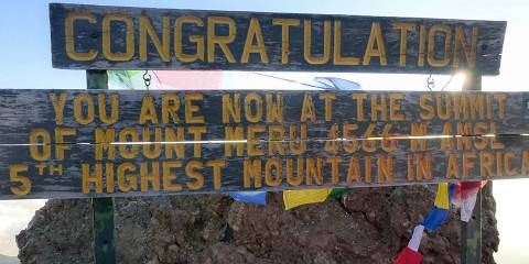 Private Mount Meru Climbing Tanzania