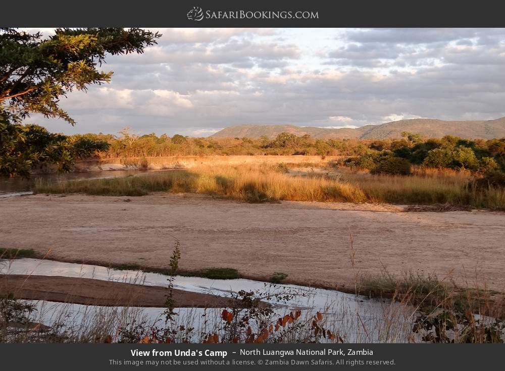 View from Una's Camp in North Luangwa National Park, Zambia