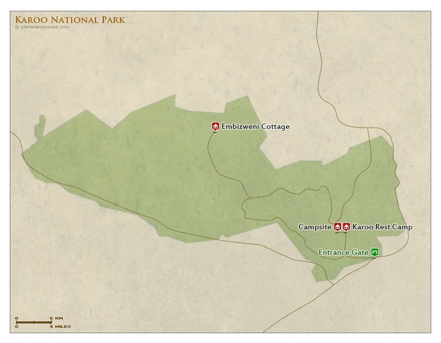 Detailed Map of Karoo National Park