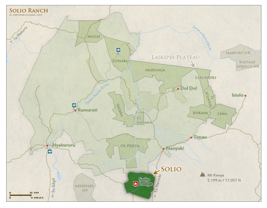 Detailed Map of Solio Ranch