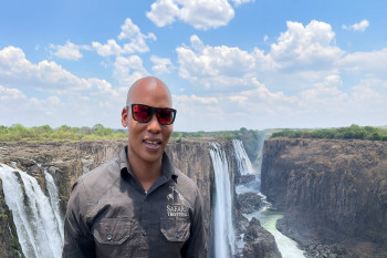 Our Tour Leader in Victoria Falls