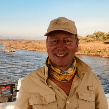 Richard Hilton, Founding CEO. on Lake Jozini, SA